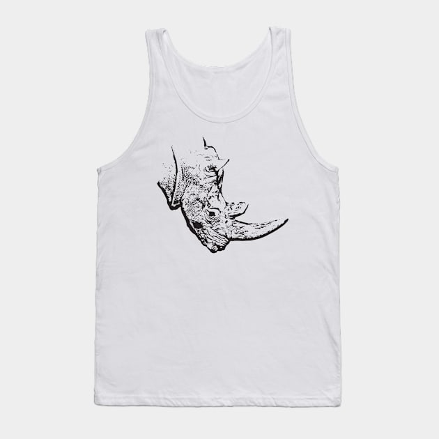 Rhinoceros Tank Top by Guardi